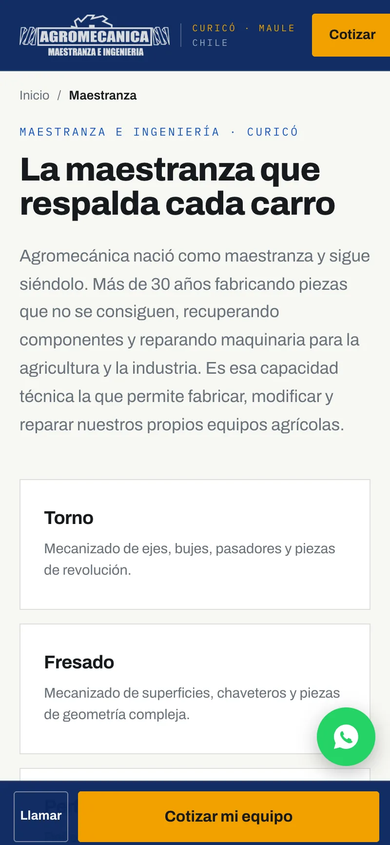 Maestranza — Agromecánica