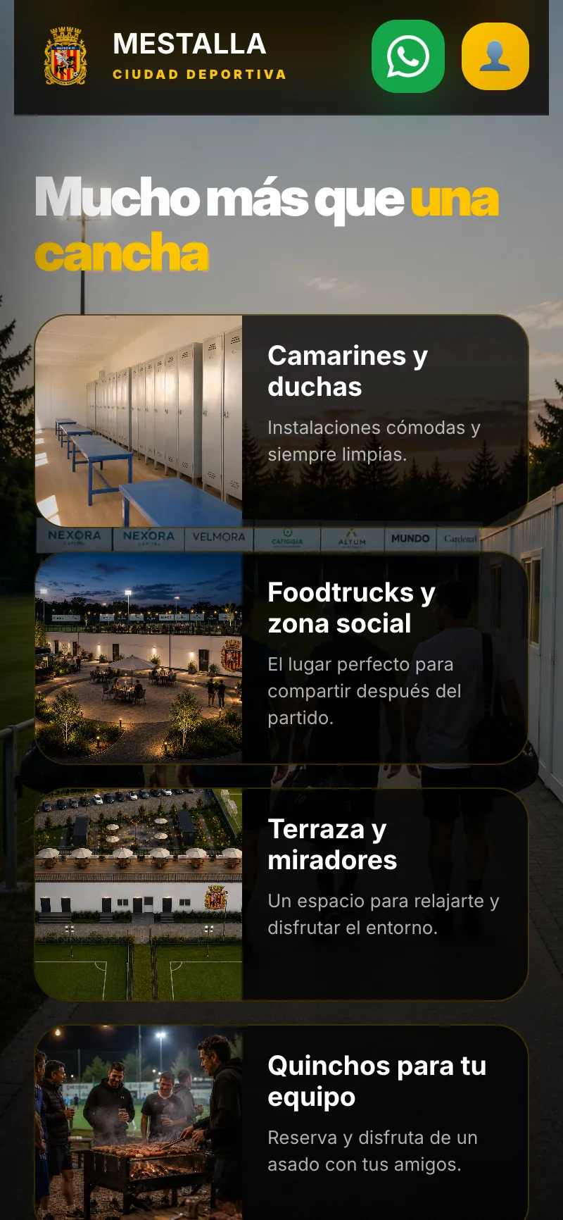 Pantalla del sistema de Ciudad Deportiva Mestalla