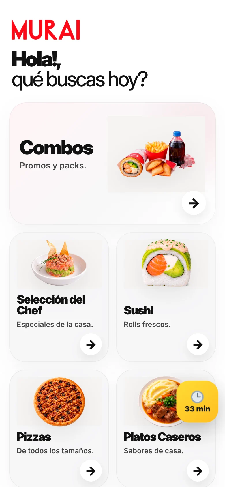 Pantalla del sistema de Murai