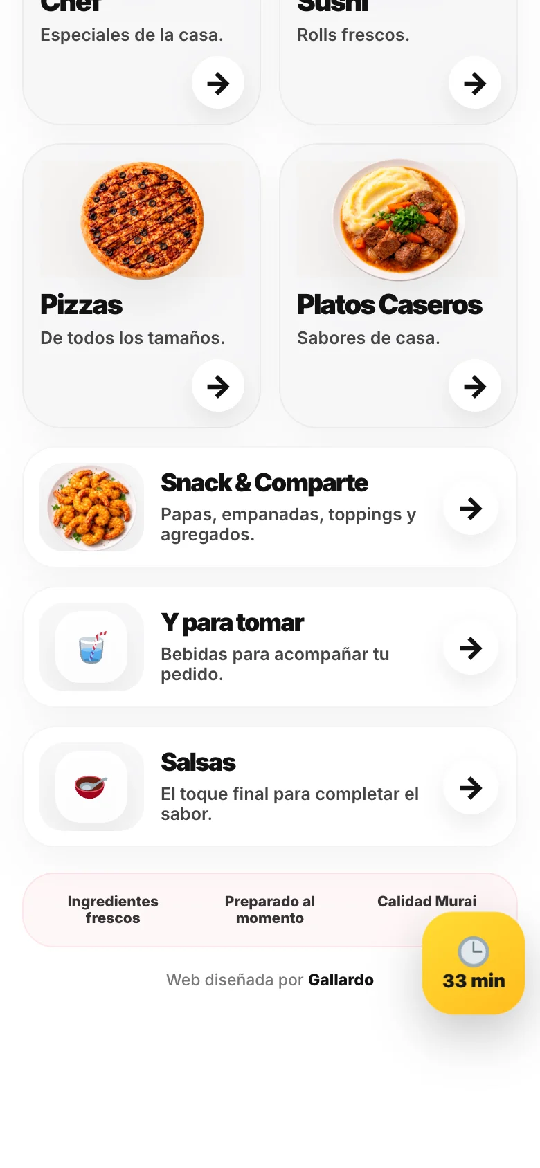 Pantalla adicional del sistema de Murai