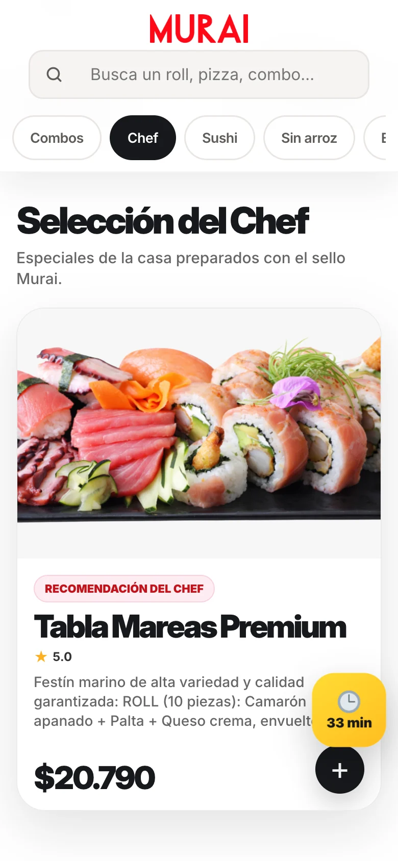 Pantalla adicional del sistema de Murai