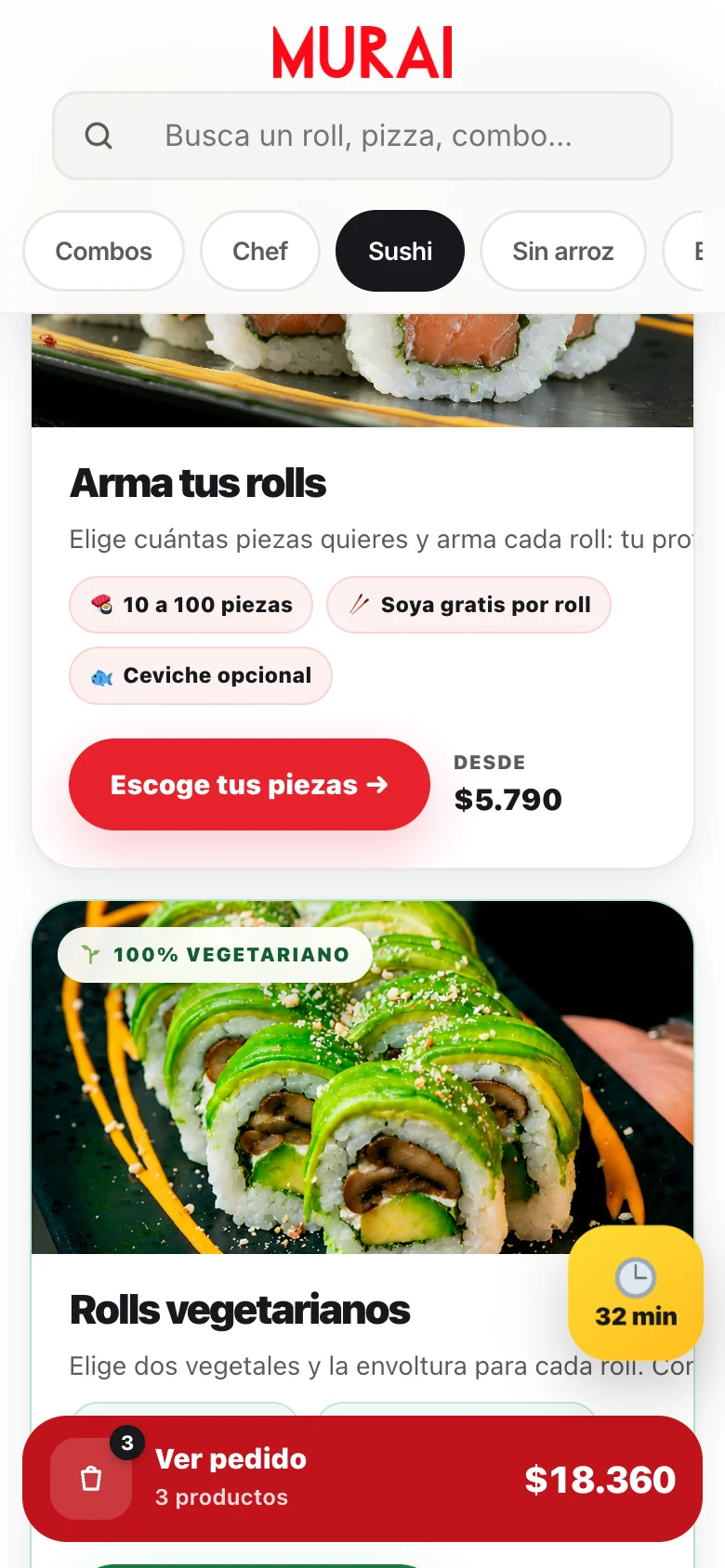 Pantalla adicional del sistema de Murai