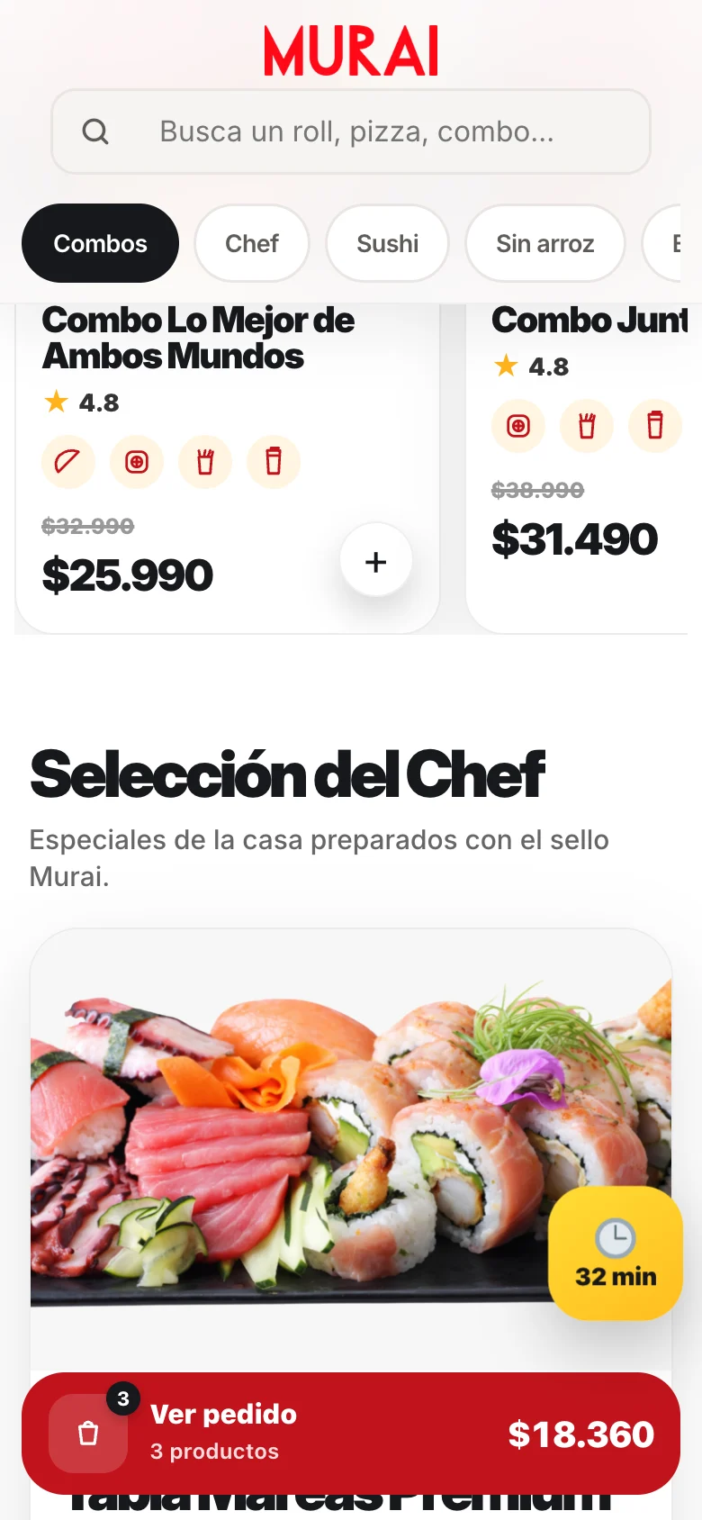 Pantalla adicional del sistema de Murai