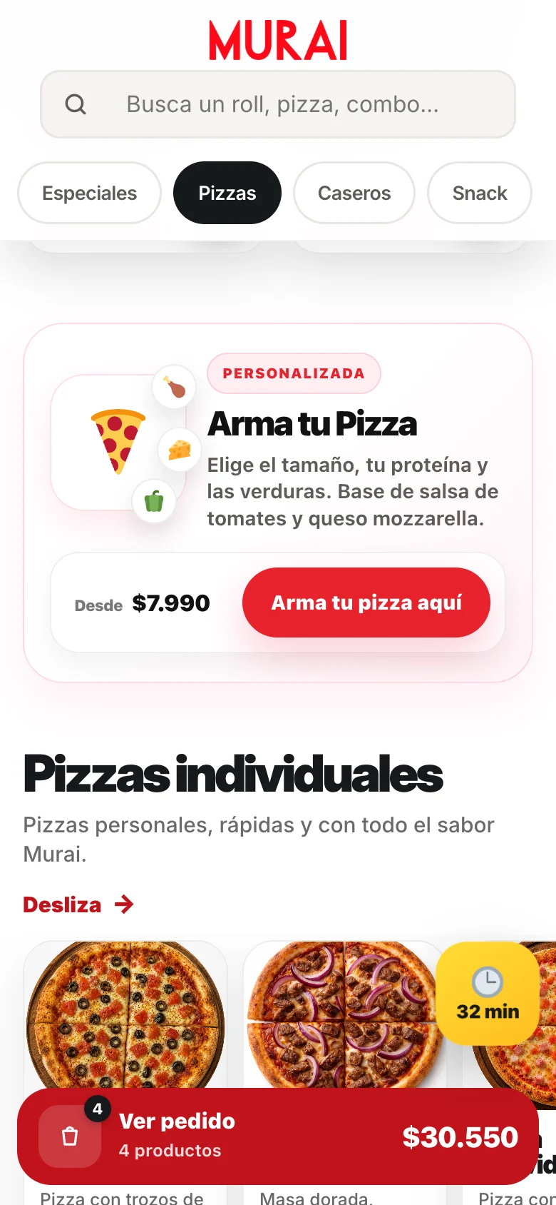 Pantalla adicional del sistema de Murai