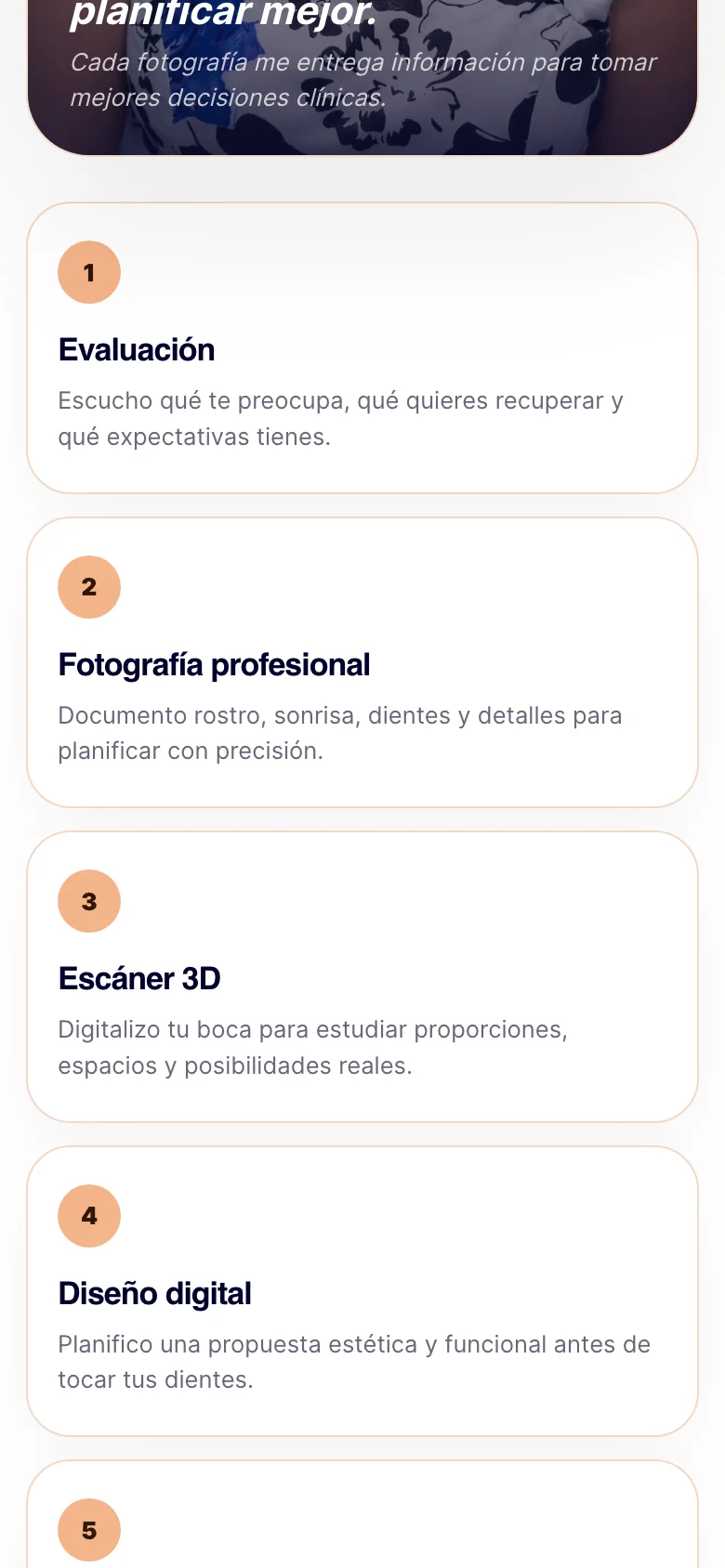 Pantalla adicional del sistema de Pablo Cabezas Odontólogo