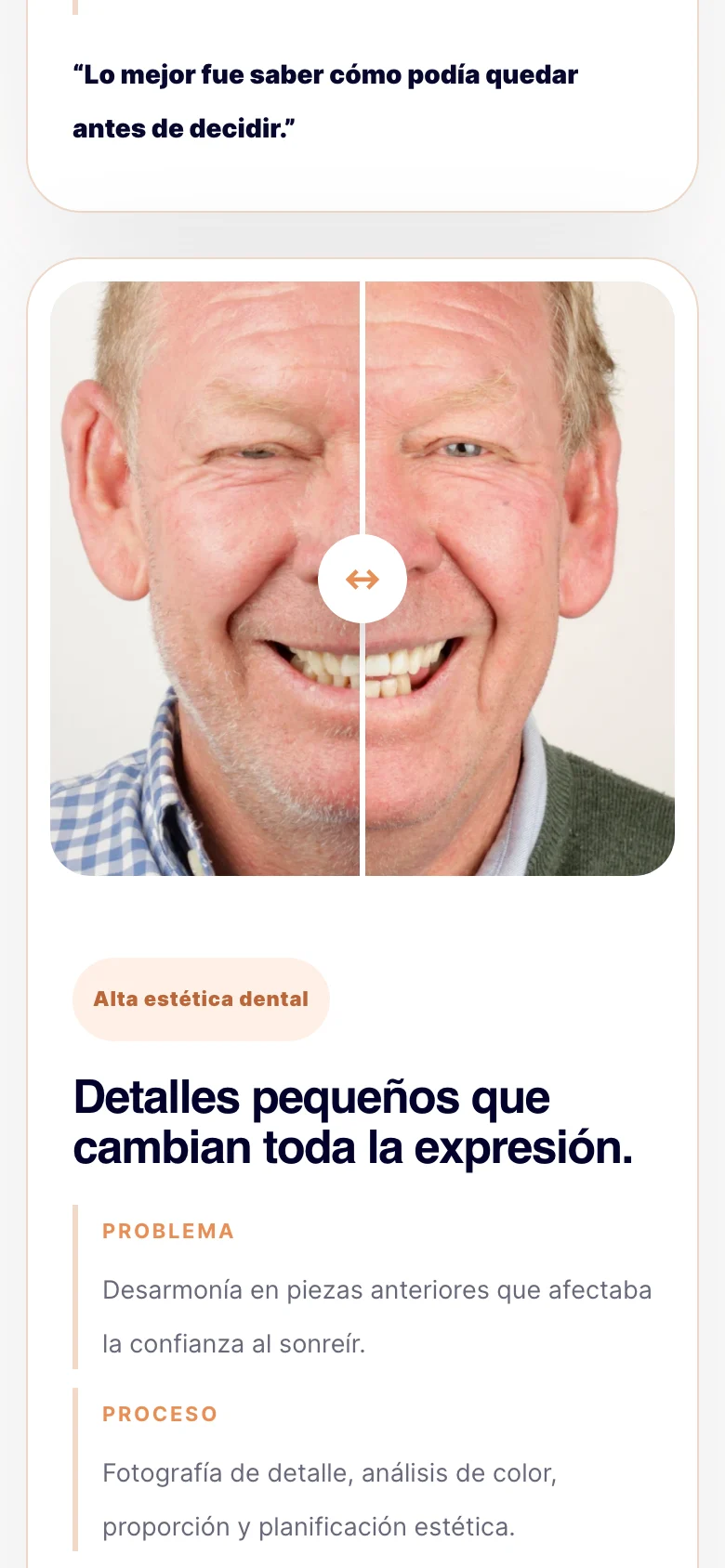 Pantalla del sistema de Pablo Cabezas Odontólogo