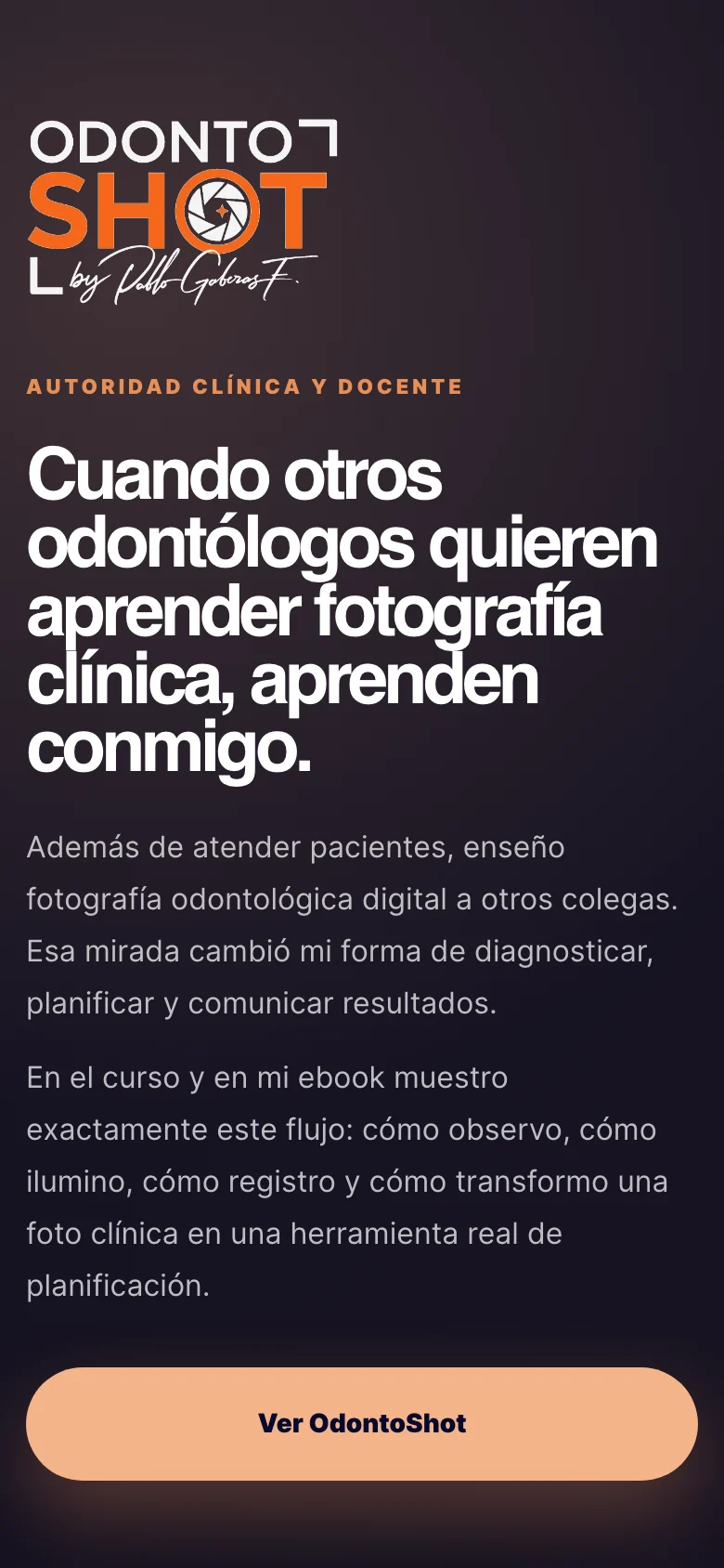 Pantalla adicional del sistema de Pablo Cabezas Odontólogo